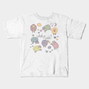 Funny Sheep What the Flock Kids T-Shirt